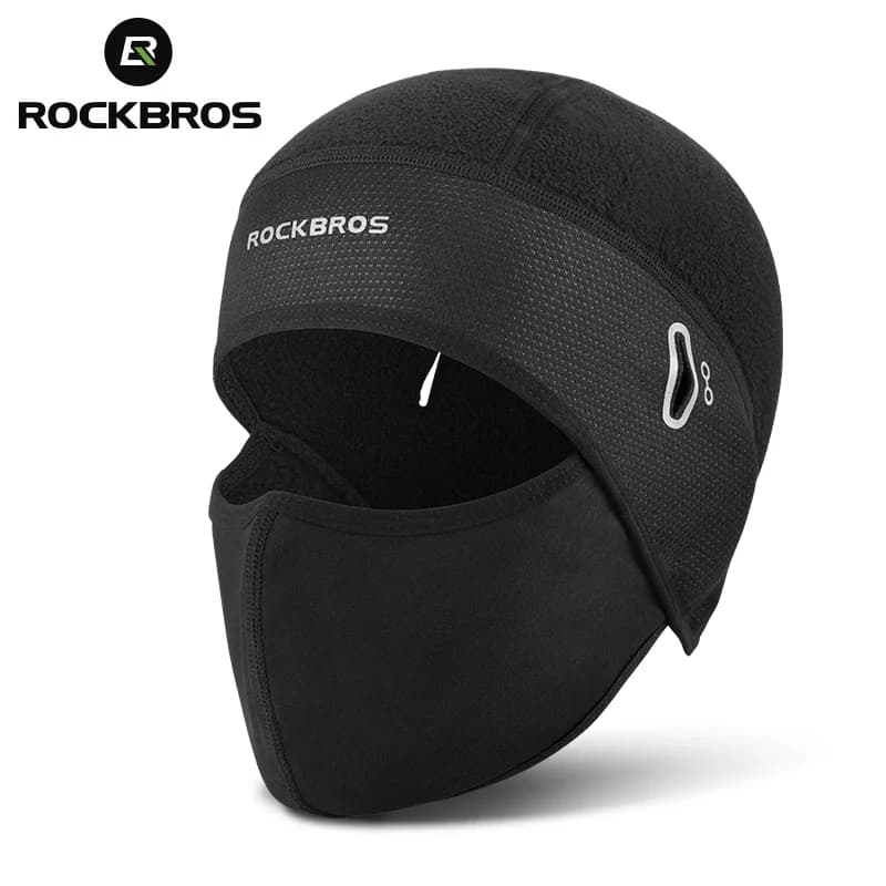 Vinter termisk fleece vindtæt cykelbalaclava
