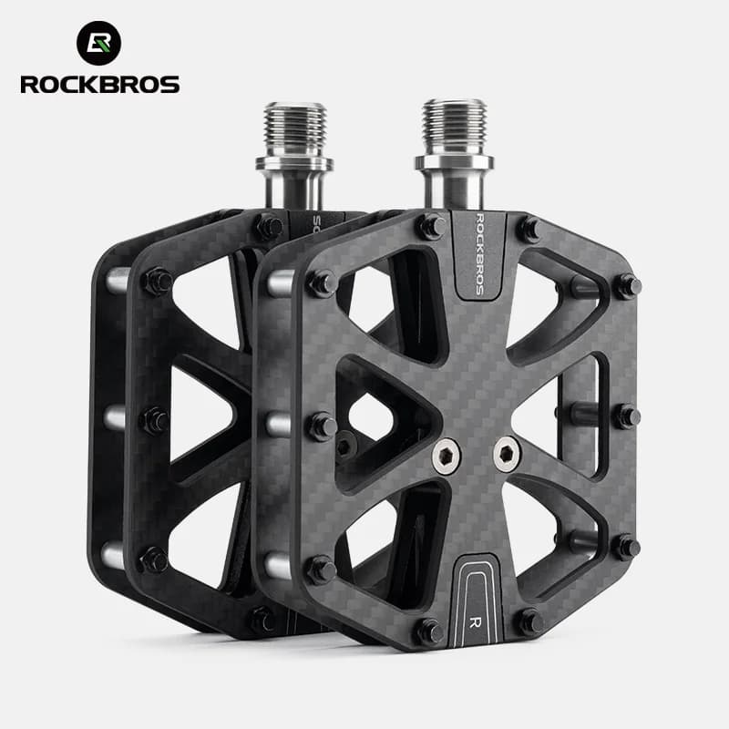 Ultralette carbonfiber fladpedaler med 3 lejer