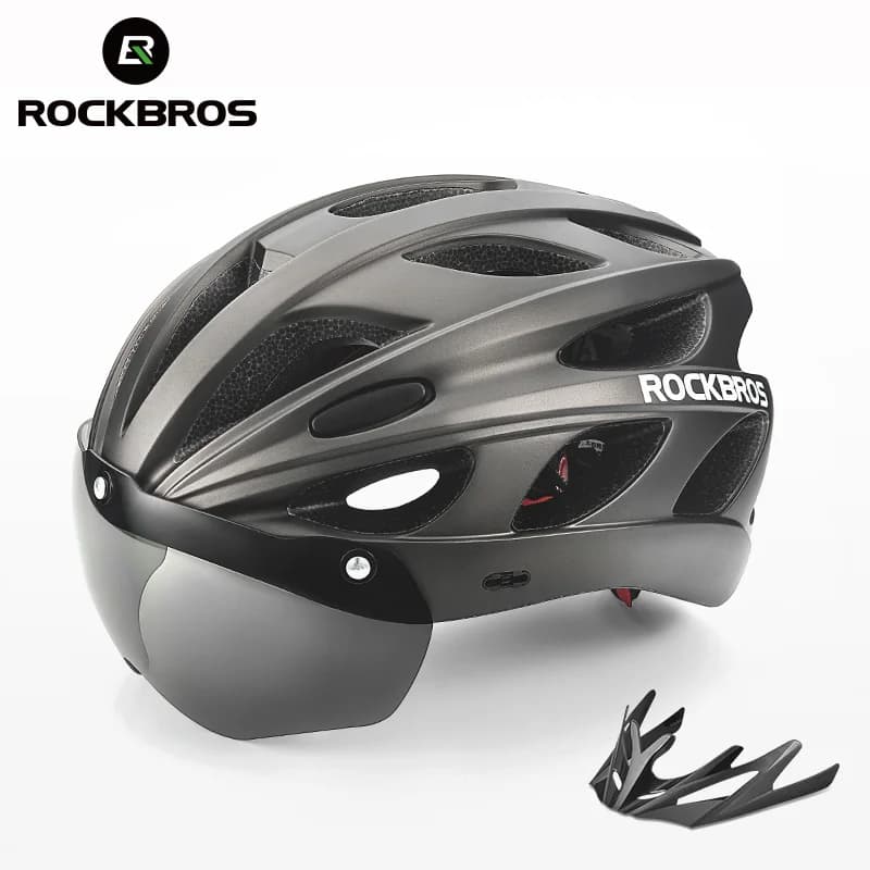 Ultralight justerbar EPS cykelhjelm med visir