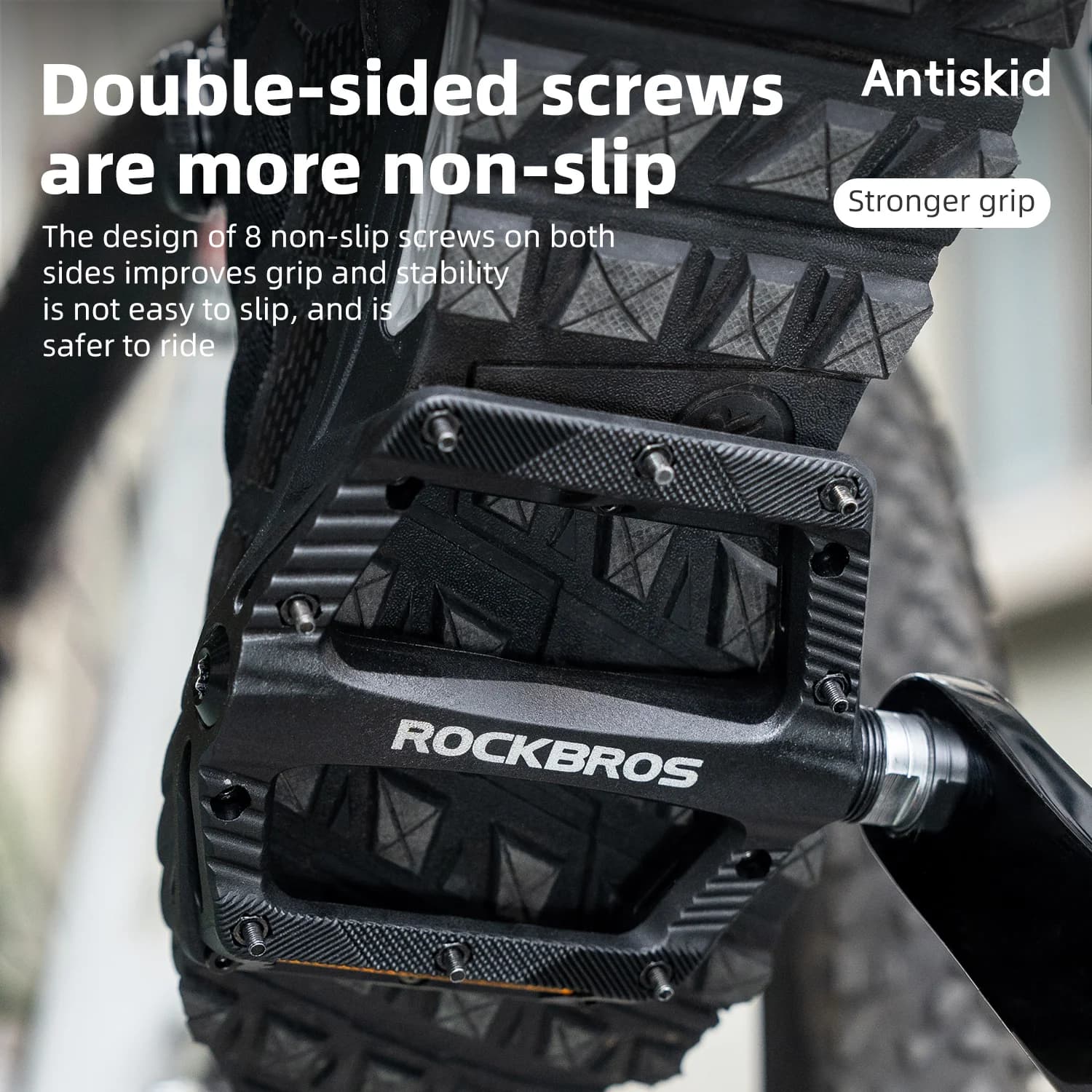 Ultralette foldbare nylon cykelpedaler med skridsikker flade