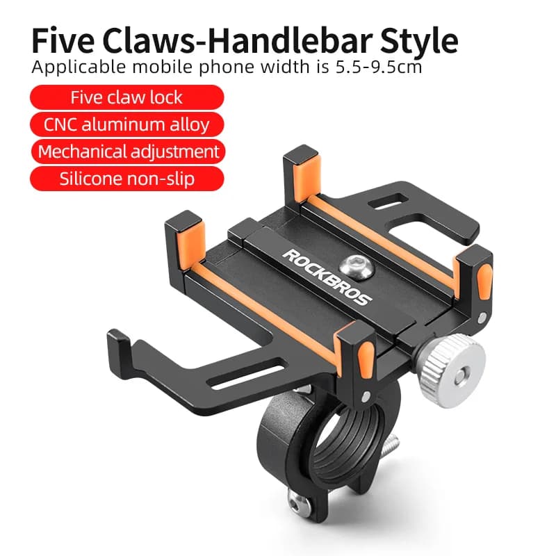 Aluminium telefonholder 360° roterbar og justerbar