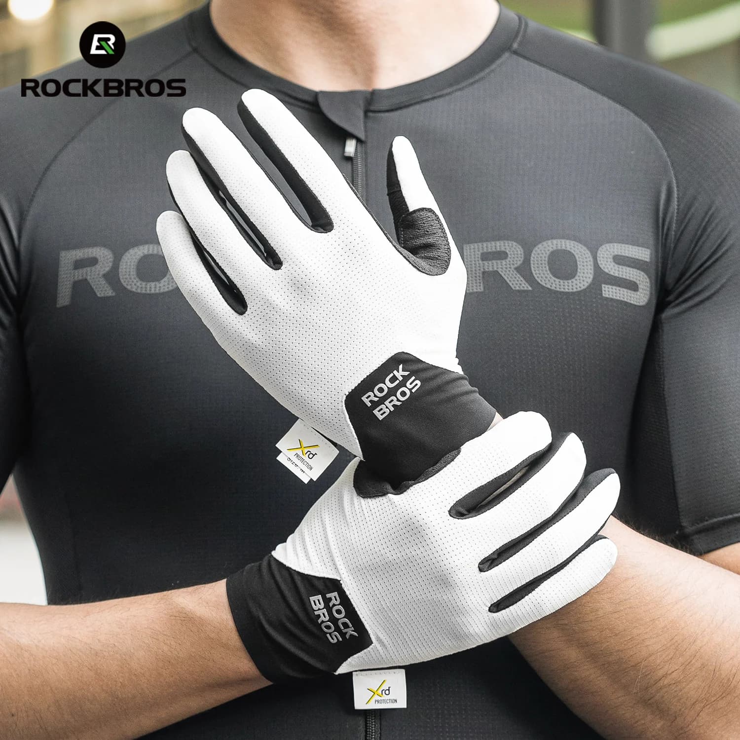 Fingertop-touchscreen åndbare cykelhandsker