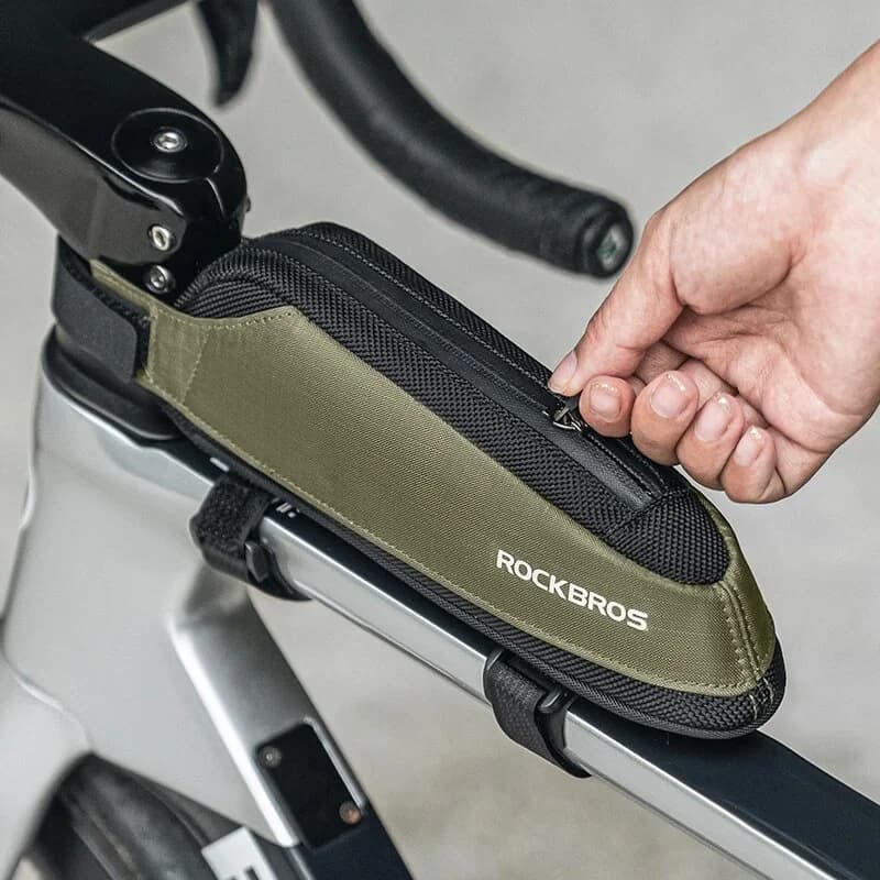 Bærbar refleks taske til top- og bundrør på cyklen