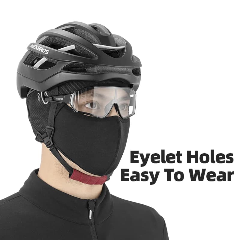 Vinter termisk fleece vindtæt cykelbalaclava