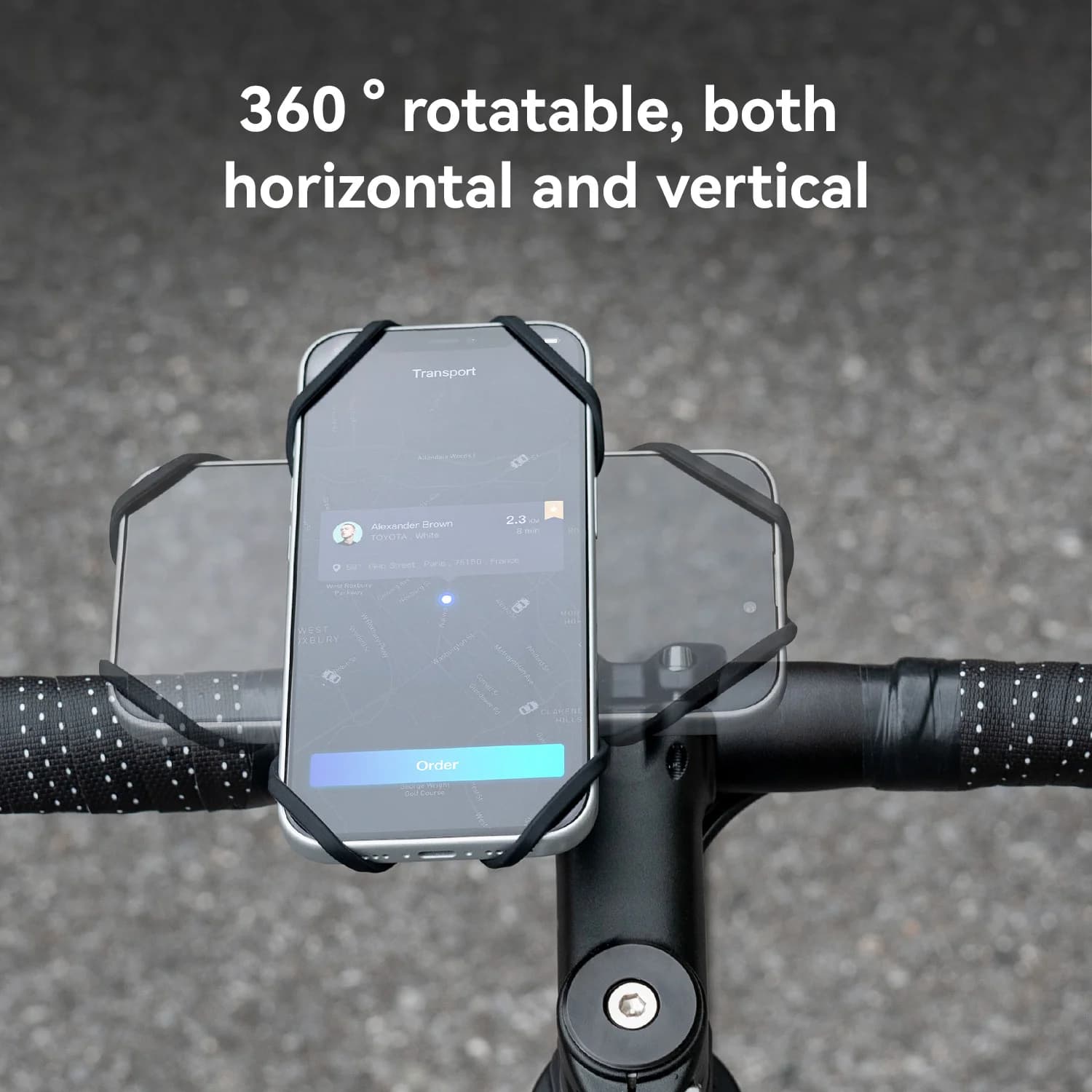 Magnetisk silikone hurtigudløsnings cykeltelefonholder