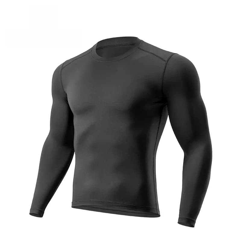 Termisk fleece undertrøje med lange ærmer – vintercykling