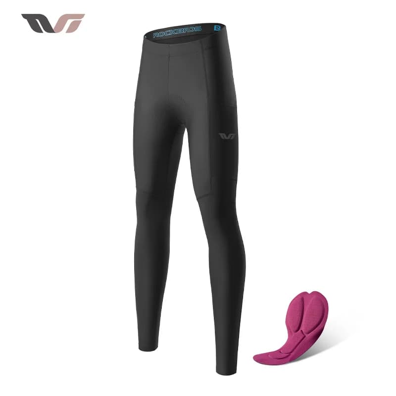 Dame vinter termiske fleece cykelbukser