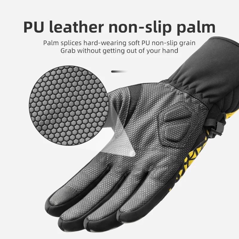 Vinter tykke termiske fleece-touchscreen cykelhandsker